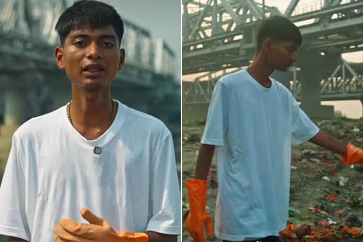 মধ্যপ্রদেশের পর এবার দিল্লি, সাড়ে ৪ ঘণ্টায় যমুনার ৫৮৫ কেজি বর্জ্য সাফাই বিট্টুর
