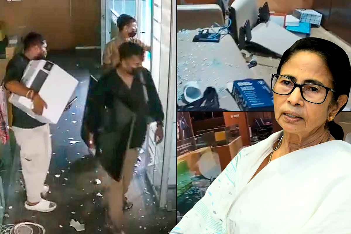 ‘পুলিশকে সঙ্গে নিয়ে মধ্যরাতে বর্বরতা’, ক্যামাক স্ট্রিটে তাণ্ডবে মমতার নিশানায় বিজেপি