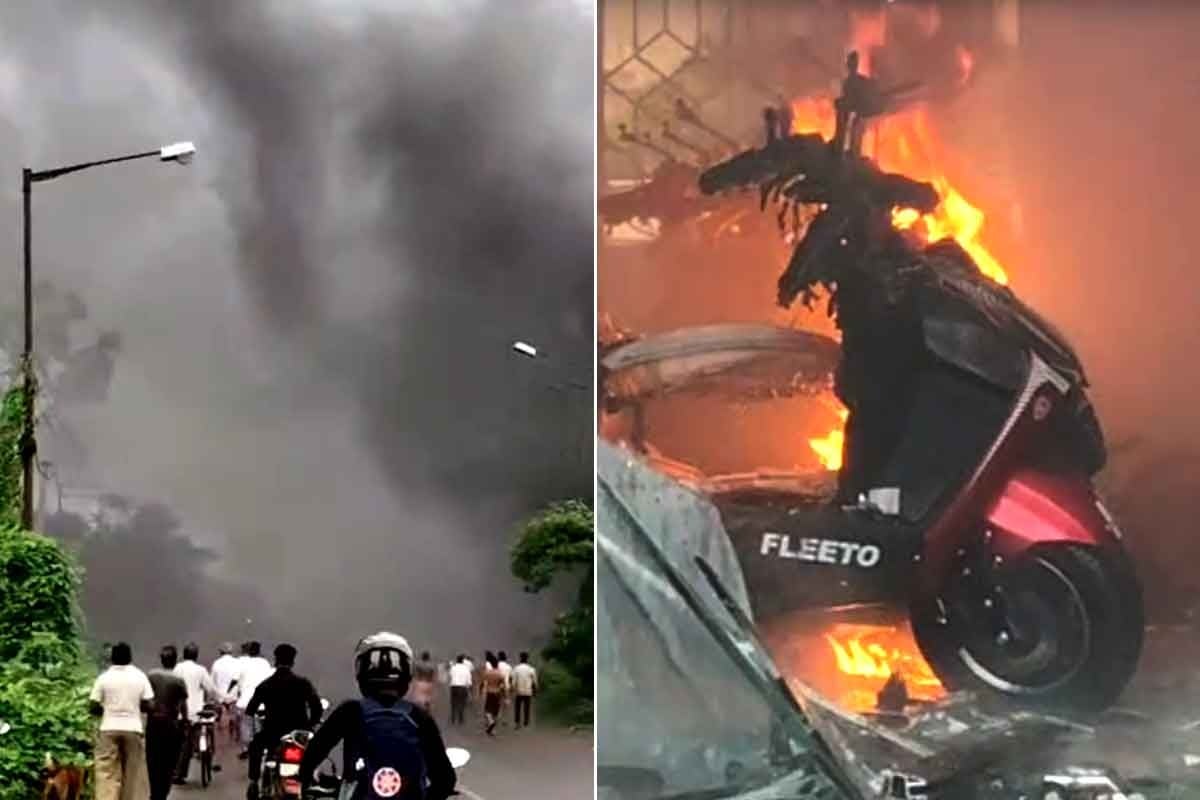 সাতসকালে ভয়াবহ অগ্নিকাণ্ড পানাগড়ে, আগুনে পুড়ে ছাই শোরুমের সমস্ত স্কুটি