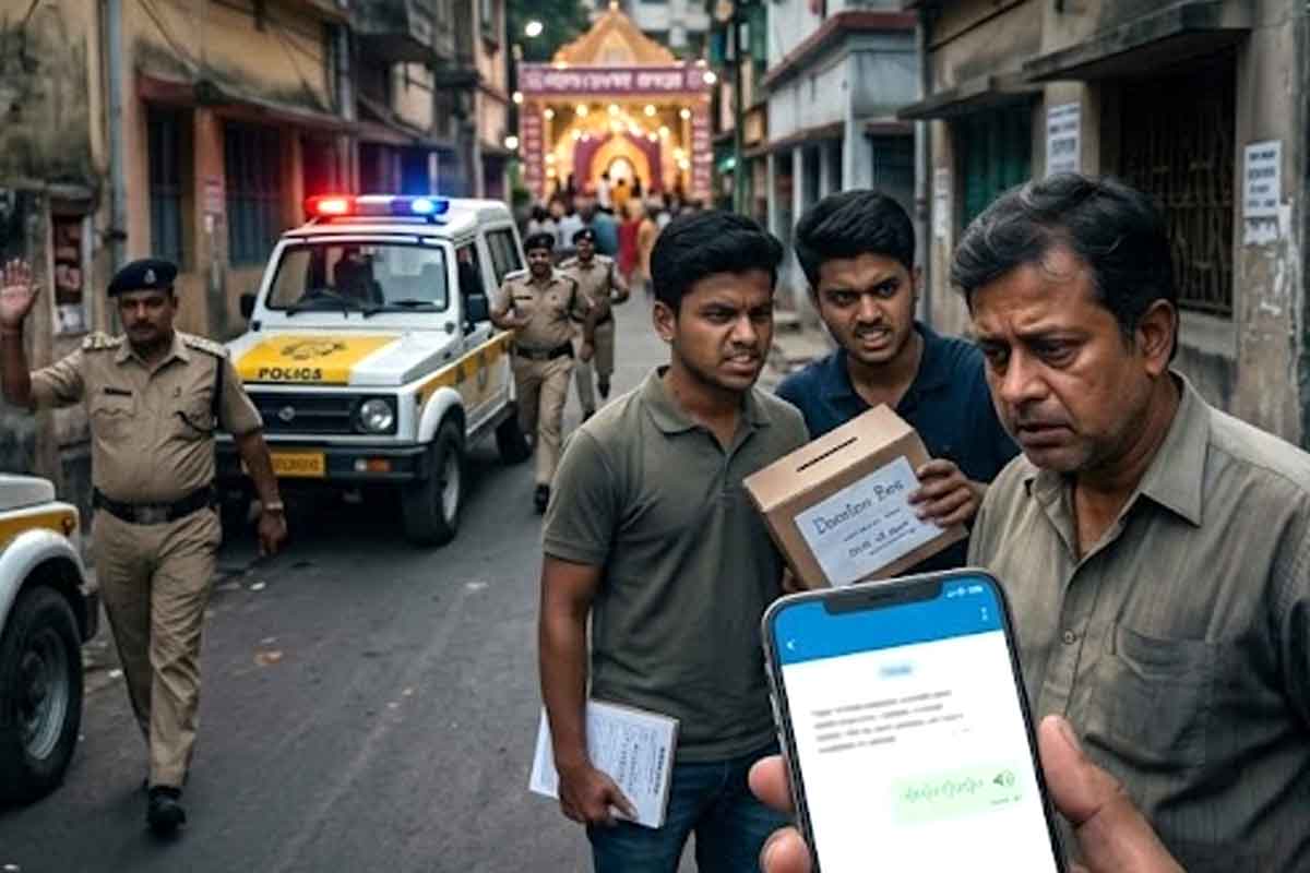 দুর্গাপুজোর চাঁদার জন্য জুলুমবাজি? এবার হোয়াটসঅ্যাপ করলেই ছুটে আসবে পুলিশ!