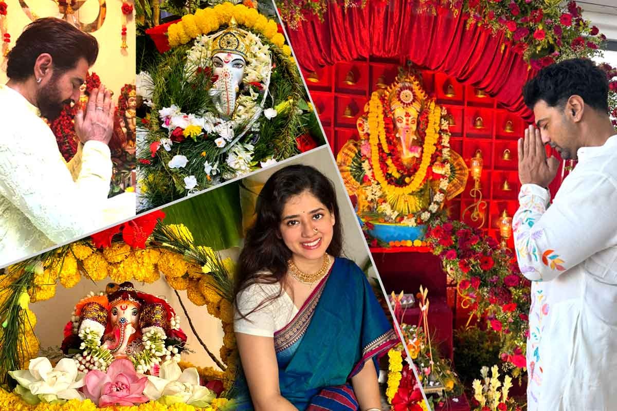 গণেশ চতুর্থীতে ঠাকুরঘরে জিৎ, নিষ্ঠাভরে বাপ্পার আরতি করলেন দেব, মারাঠি সাজে পুজো দিতিপ্রিয়ার