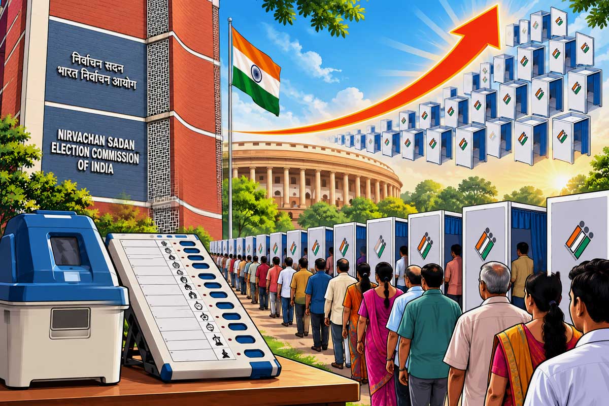 ২০২৯ লোকসভায় প্রায় দেড়গুণ হচ্ছে বুথসংখ্যা! ইভিএম কিনতে বিপুল খরচ কমিশনের