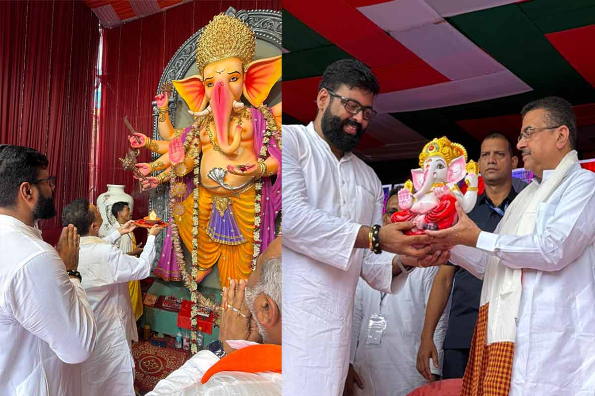 ‘গণপতি বাবা, ছটপুজো সনাতনীদের’, গণেশ পুজোর উদ্বোধনে বাঙালি-অবাঙালি বিভেদ ঘোচালেন মুখ্যমন্ত্রী