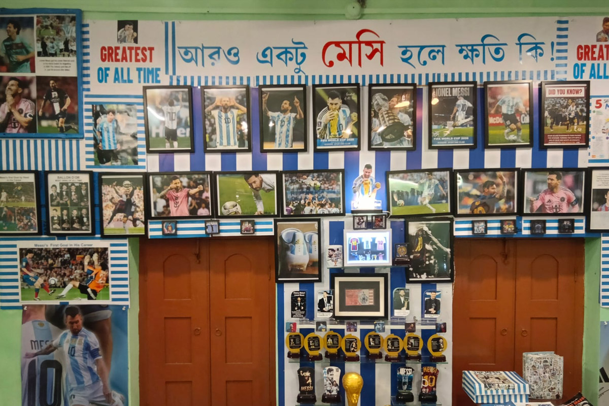Barasat Man dedicates his Home museum to Lionel Messi after he retires