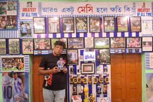 আরও একটু মেসি হলে ক্ষতি কী! অবসরের পর লিওর নামে ‘সংগ্রহশালা’ উৎসর্গ বারাসতের সন্দীপের