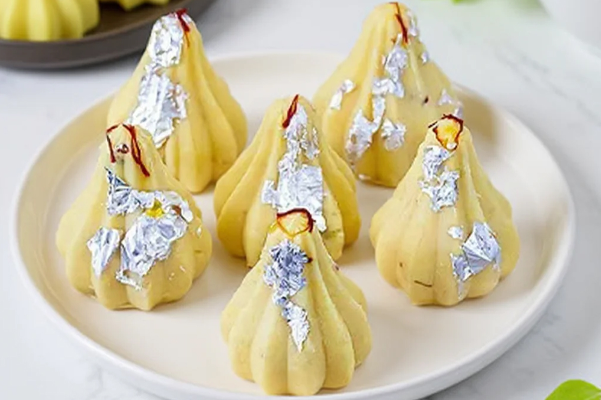 Diabetic person eating modak during Ganesh Chaturthi