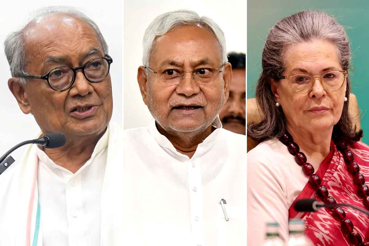 নীতীশকে নিয়ে চরম কোন্দল কংগ্রেসে, কর্মসমিতির বৈঠকে তুমুল বাকযুদ্ধে সোনিয়া-দিগ্বিজয়