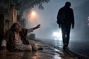 সম্পত্তির লোভে অসুস্থ বাবাকে রাস্তায় ফেলে চম্পট ছেলের! অমানবিকতার ছবি মহানগরে