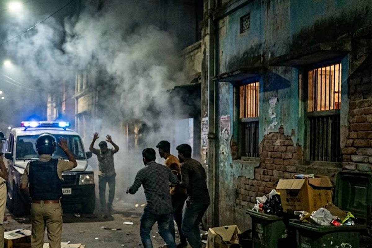 জুয়ার ঠেকে হানা দিতেই টার্গেট পুলিশ! সালারে দুষ্কৃতীদের ছোড়া বোমায় আক্রান্ত এএসআই