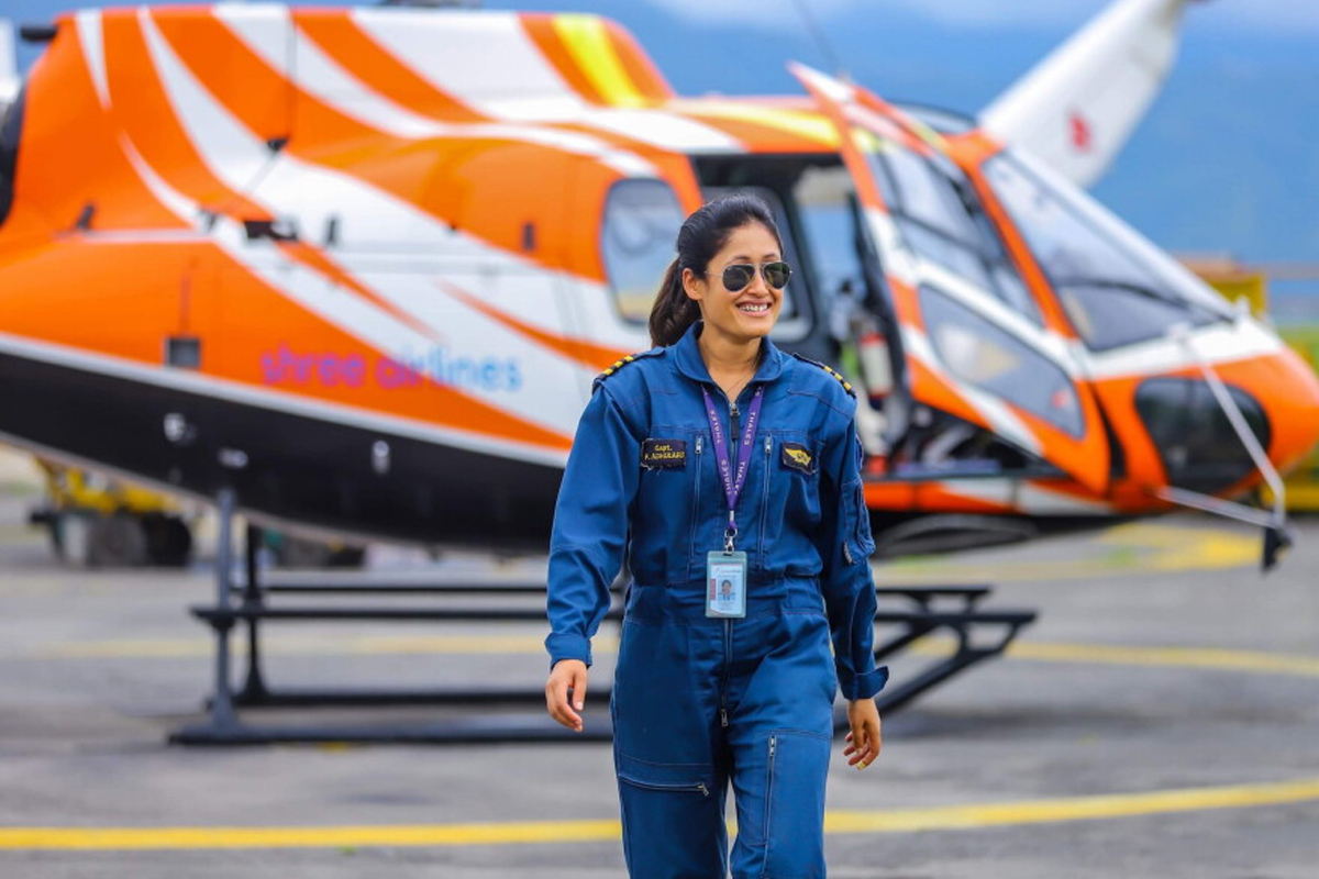 Priya Adhikari, Nepal's First Woman Helicopter Captain has saved many lives