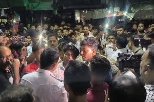 রাতেও ভাঙড়ে উত্তেজনা, কলেজ-থানার বাইরে বিক্ষোভে এসএফআই-আইএসএফ, নামল পুলিশ-র‍্যাফ
