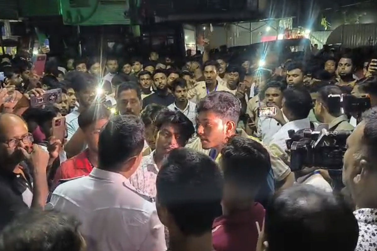 রাতেও ভাঙড়ে উত্তেজনা, কলেজ-থানার বাইরে বিক্ষোভে এসএফআই-আইএসএফ, নামল পুলিশ-র‍্যাফ