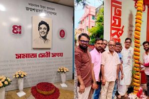 মণ্ডপে ২০৮ ছবির সঙ্গে ‘মানুষ’ উত্তম কুমারও, শতবর্ষে শহরের পুজোয় মহানায়ককে শ্রদ্ধা