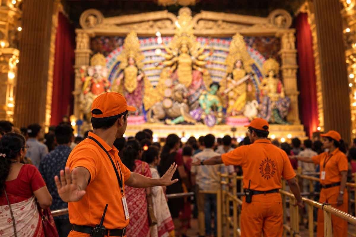 এবার কমলা পোশাকে পুজোর ভিড় সামলাবেন স্বেচ্ছাসেবকরা, ৮৯ লক্ষ খরচ করছে কলকাতা পুলিশ
