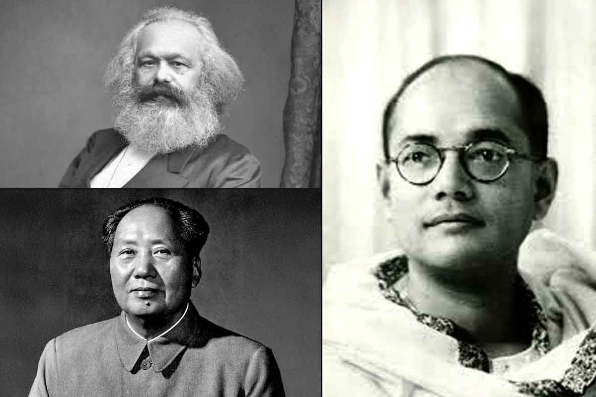 নেতাজি নয়, দেওয়ালে ঝুলে মাও-মার্ক্স! ঢাকুরিয়ার স্কুলে বিক্ষোভ, সরল ‘বিদেশি’দের ছবি