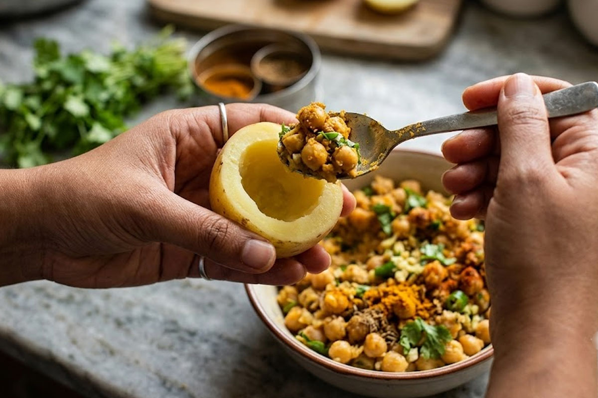 Stuffed Aloo Dum Recipe with Cholar Dal: A Delicious Bengali Vegetarian Dish