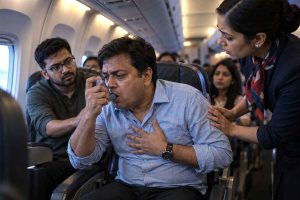 বিমানে আচমকা অ্যাজমা অ্যাটাক! মাটি থেকে হাজার হাজার ফুট উপরের বিপদ এড়ান এই উপায়ে