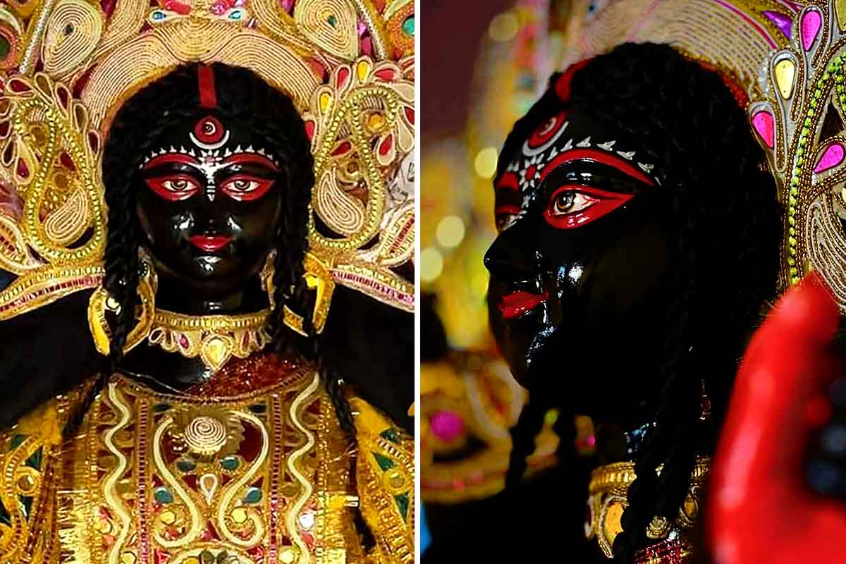 Traditional Black Durga Puja Heritage In Kolkata Beliaghata