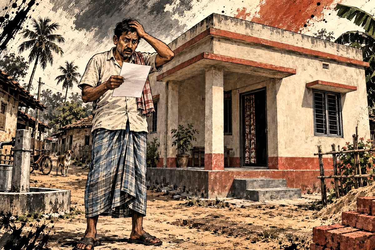 আবাসের টাকায় বানিয়ে ফেলেছেন বাড়ি! হঠাৎ এল ফেরতের নোটিস, বিপাকে বীরভুমের আলেনুর