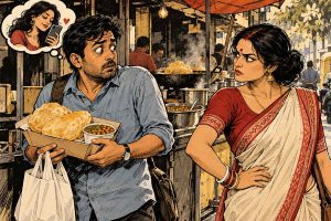 প্রেমিকার আবদারে ছোলে ভাটুরে আনতে গিয়ে বউয়ের মুখোমুখি! ভয়ংকর অবস্থা ব্যক্তির, ভিডিও ভাইরাল