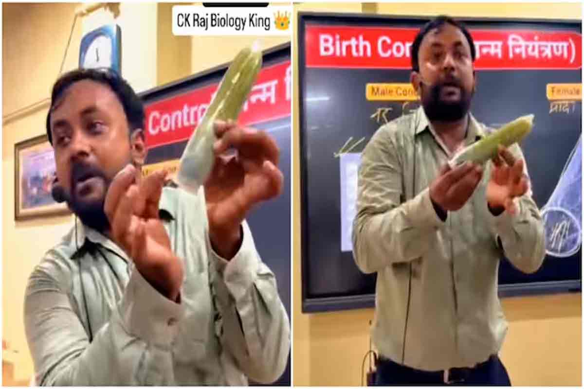পড়ুয়াদের যৌনশিক্ষার পাঠ দিতে শসায় কন্ডোম! শিক্ষকের ভিডিও দেখলেন কোটি কোটি মানুষ