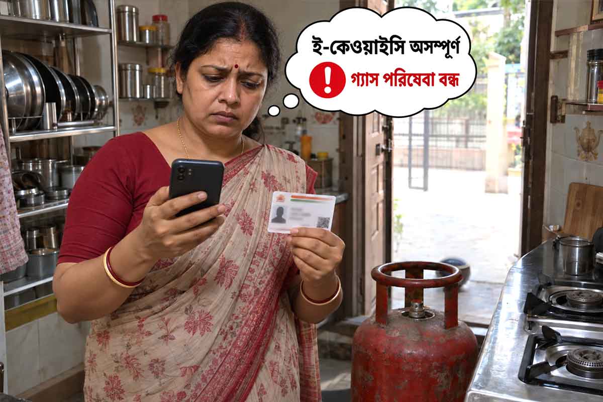 ই-কেওয়াইসি করাননি? আর মিলবে না রান্নার গ্যাস! কী জানাল কেন্দ্র