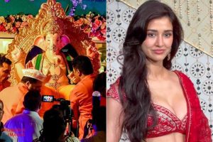 গণেশ পুজোতেও উন্মুক্ত ক্লিভেজ! কৃতী শ্যাননের পোশাক বিতর্ক উসকে সমালোচিত দিশা