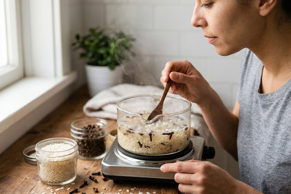 Durga Puja 2026: Try This 10-Minute Homemade Rice & Clove Glow Gel