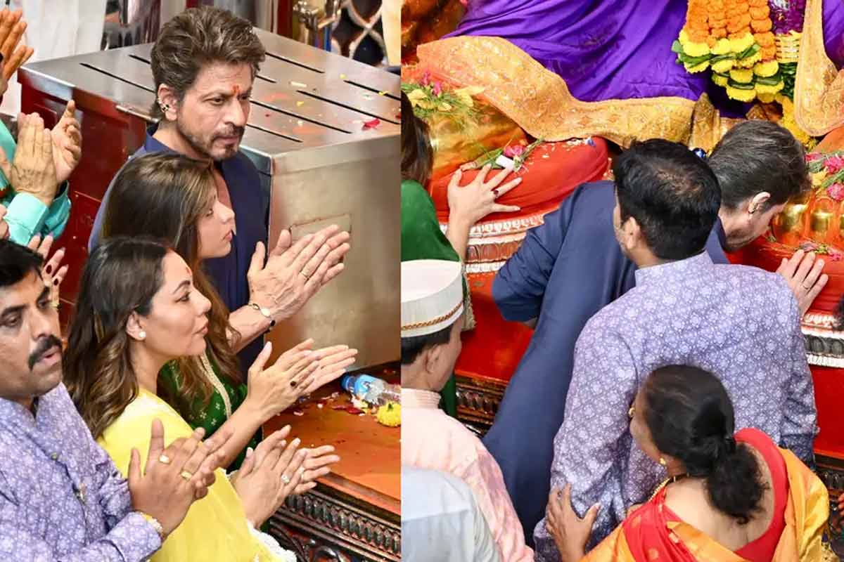 লালবাগচা রাজার দর্শনে ঘেমে নেয়ে একশা শাহরুখ, কার ওড়নায় ঘাম মুছলেন? ভাইরাল ভিডিও