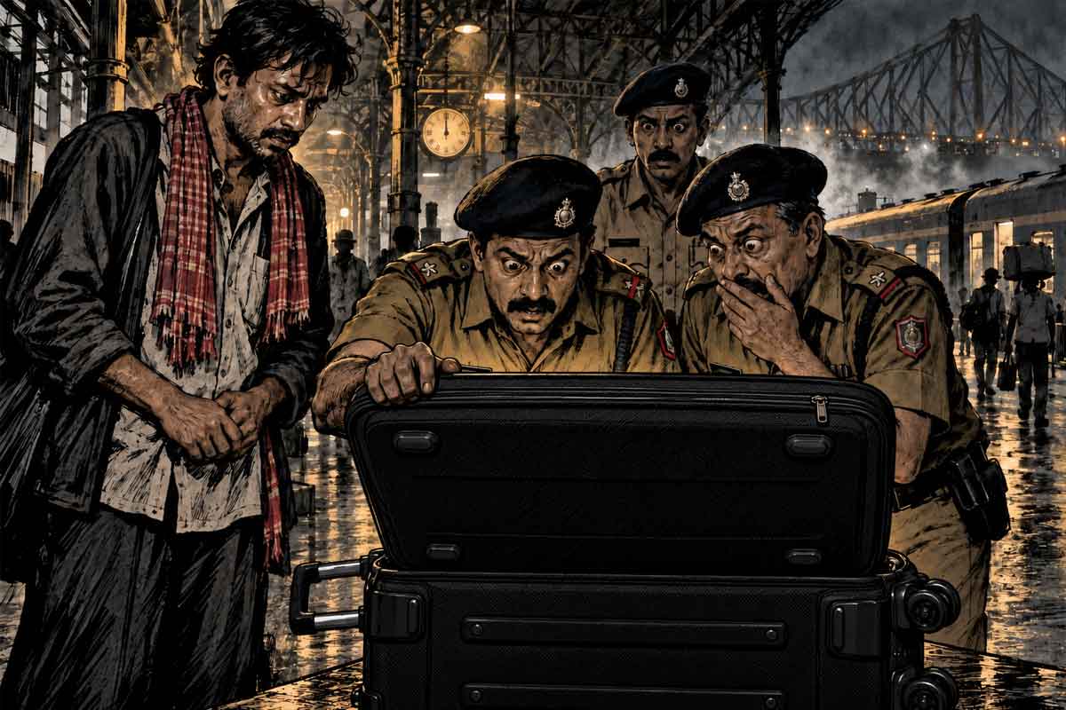 রাতের হাওড়া স্টেশনে সন্দেহজনক ঘোরাঘুরি! আটক করে ব্যাগ খুলতেই তাজ্জব রেল পুলিশ, দেখলেন…