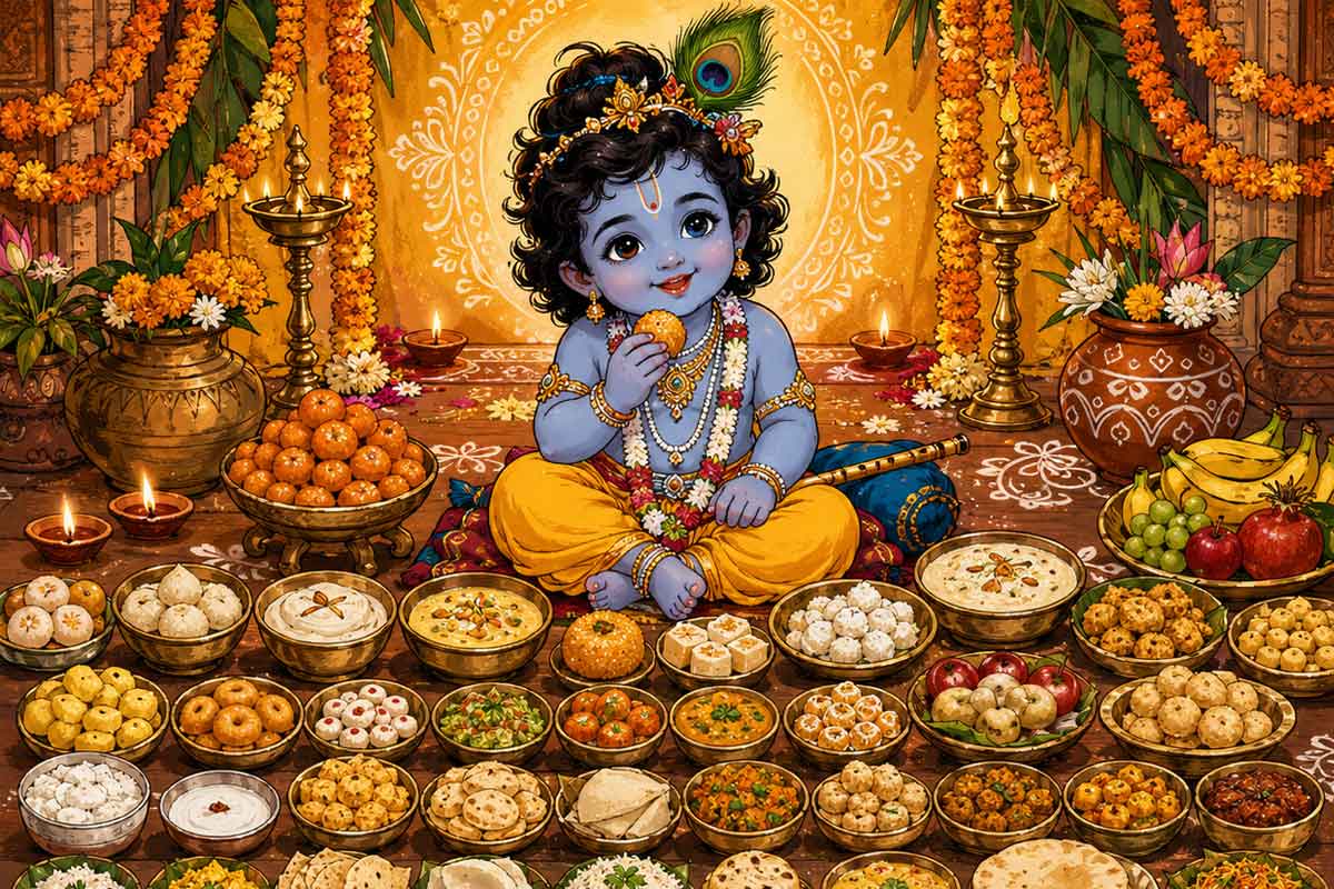 জন্মাষ্টমীতে নাড়ু গোপালকে দিতেই হবে ৫৬ ভোগ, কারণ জানেন? কী বলছে পুরাণ