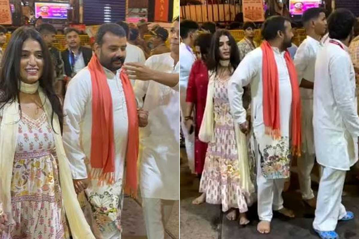 ভিড়ের মাঝে পূর্ণিমার রক্ষাকবচ নিম করোলি বাবা! সিনেমার প্রেম বাস্তবেও? ভাইরাল ভিডিও