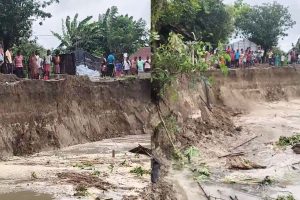 মানচিত্র থেকে মুছে যাবে গোটা গ্রাম! শান্তিপুরে ভয়াবহ গঙ্গা ভাঙনে ভিটেমাটি হারা বহু পরিবার