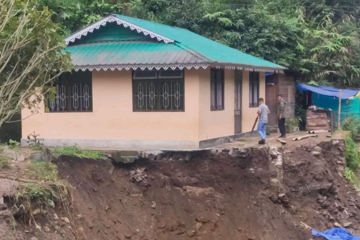 Bridge swept away in massive landslide in Sikkim, ICDS centre devastated by flash flood