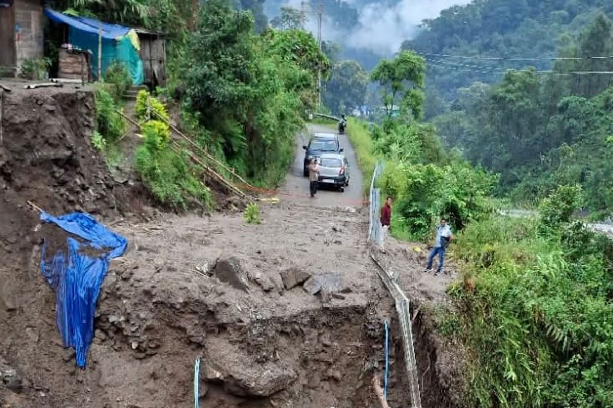 Bridge swept away in massive landslide in Sikkim, ICDS centre devastated by flash flood