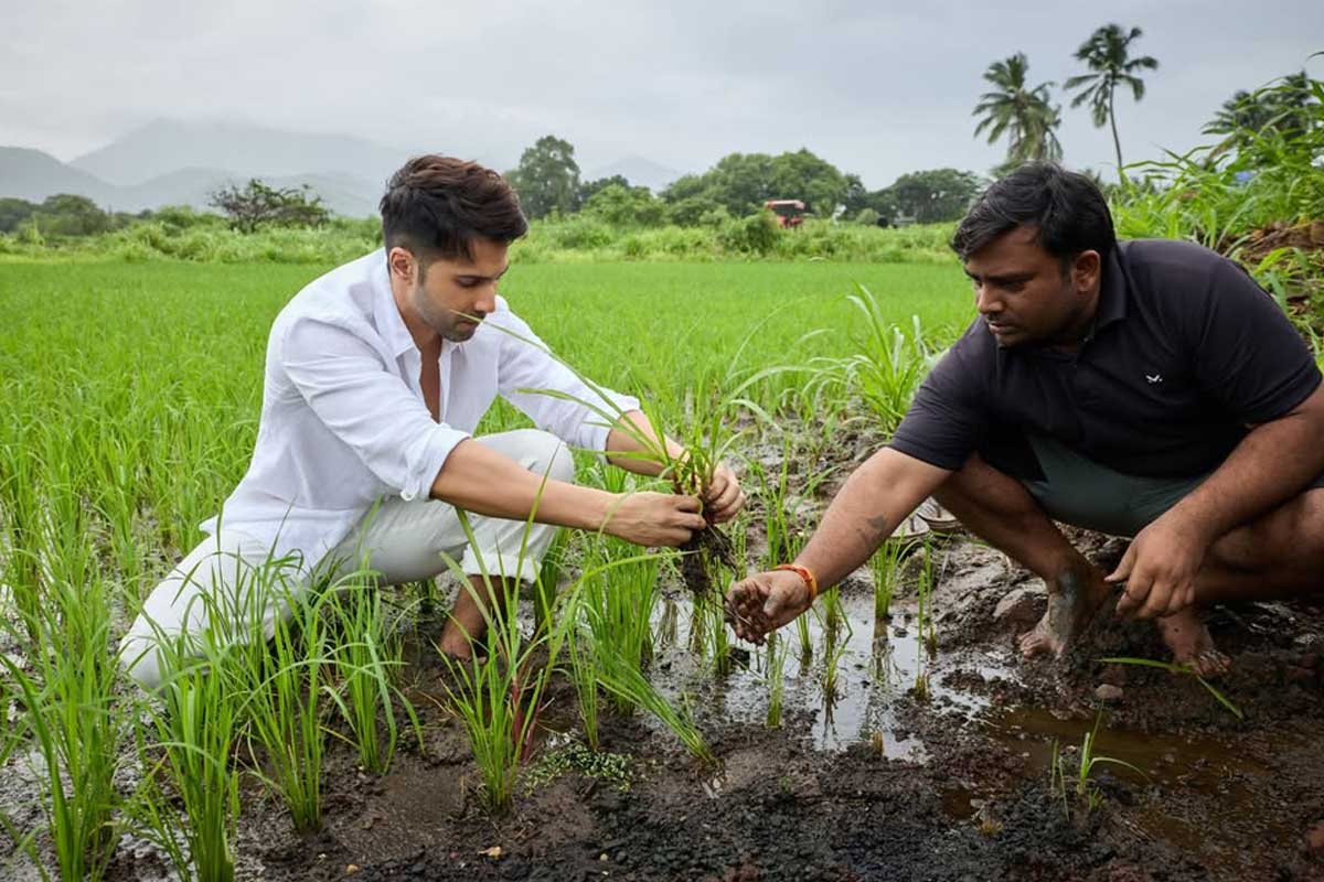 Varun Dhawan Turns Farmer After Flops, Gets Trolled Over Spotless White Shirt