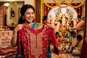 শরীরের অতিরিক্ত মেদে মন খুঁতখুঁত! পুজোর পোশাক বাছাইয়ে মাথায় রাখুন এই ৫ বিষয়