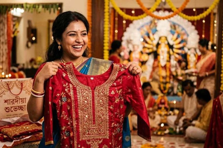শরীরের অতিরিক্ত মেদে মন খুঁতখুঁত! পুজোর পোশাক বাছাইয়ে মাথায় রাখুন এই ৫ বিষয়