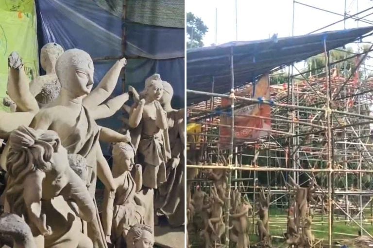 ১১২ ফুটের প্রতিমার পর এবার একই মণ্ডপে ১১২ দুর্গা! গিনেস বুকে নাম তোলার লক্ষ্যে এই পুজো