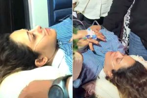 নড়াচড়ার ক্ষমতা নেই! স্ট্রেচারে করে অ্যাম্বুল্যান্স থেকে বের করা হল নুসরতকে, ভাইরাল ভিডিওয় উদ্বেগ সিনেমহলে