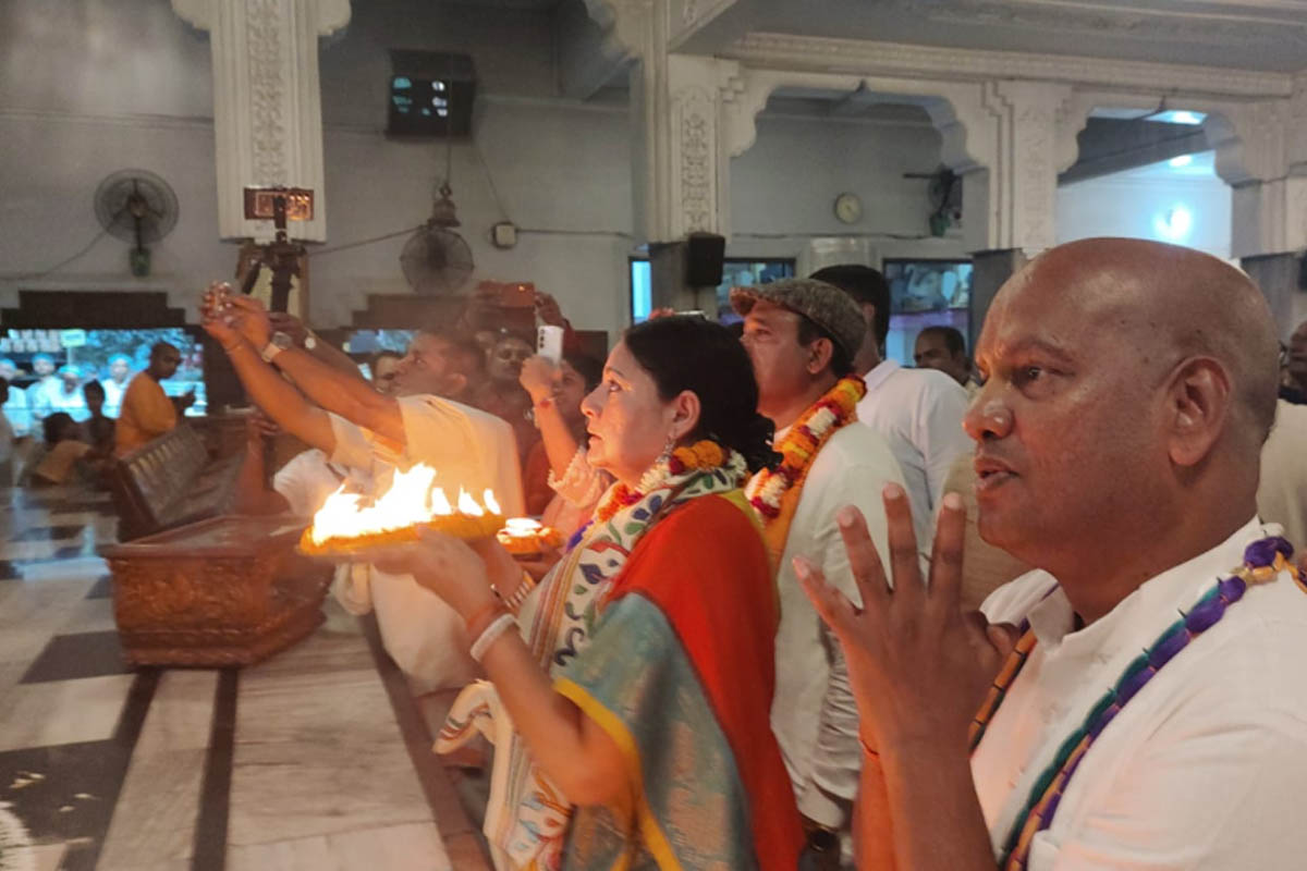 Agnimitra Paul announces renovation plans for Mayapur ISKCON