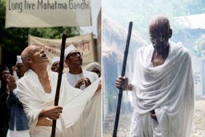 গান্ধীজয়ন্তীতে মহাচমক! বাপুকে স্মরণ করে ‘জাতির জনক’ অবতারে এলেন মনোজ বাজপেয়ী
